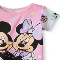 Minnie Mouse pijamale strânse din bumbac, set