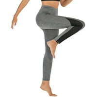 Yaavii Mesh Yoga pantaloni cu buzunare laterale pentru femei talie mare rulează antrenament jambiere elastice