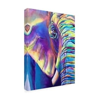 DawgArt 'Elephant Butterfly Left' Canvas Art