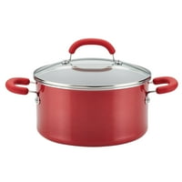 Rachael Ray Qt Crea Delicioase Din Aluminiu Se Lipeasca Stockpot, Red Shimmer