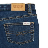 Semnătura lui Levi Strauss & Co. Fete Signature Mid Rise Blugi Super Skinny, Dimensiuni 6-18