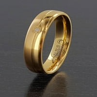 Bijuterii De Coastă Placat Cu Aur Titan 0. Inel cu diamant CTW