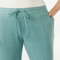 Joyspun femei Hacci Tricot Joggers, Dimensiuni S la 3X