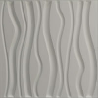 Ekena Millwork 5 8 W 5 8 h Jackson EnduraWall panou decorativ de perete 3D, universal Pearl Metallic Sea Mist